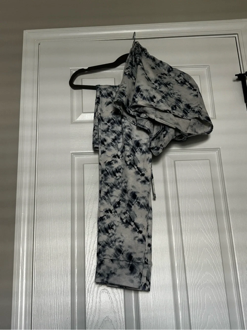 Lucky Brand Tie-Dye Jogger Pants - Gray & Black and shorts.